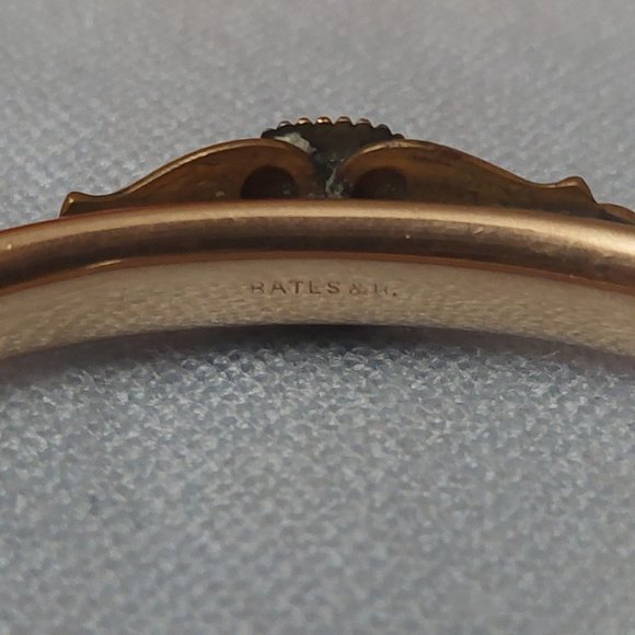 Antique Rose Gold Filled Bangle Bracelet - Picture 7 of 11